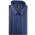 Print Blue Shirt : Party