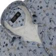 Print Blue Shirt : Ditto