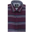 Stripes Wine Shirt : Business