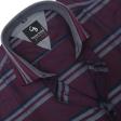 Stripes Wine Shirt : Business