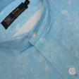 Print Blue Shirt : Party