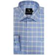 Checks Blue Shirt : Business