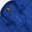 Checks Dark Blue Shirt : Business
