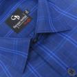 Checks Dark Blue Shirt : Business