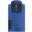 Self Design Dark Blue Shirt : Business