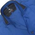 Self Design Dark Blue Shirt : Business