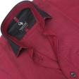 Self Design Maroon Shirt : Business