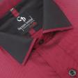 Self Design Maroon Shirt : Business