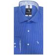 Checks Dark Blue Shirt : Business