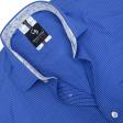 Checks Dark Blue Shirt : Business