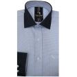 Self Design Light Blue Shirt : Business