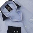 Self Design Light Blue Shirt : Business