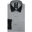 Self Design Dark Gray Shirt : Business