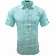 Combination Aqua Blue Shirt : Ditto