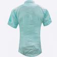 Combination Aqua Blue Shirt : Ditto