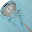 Combination Aqua Blue Shirt : Ditto