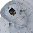 Print Blue Shirt : Party