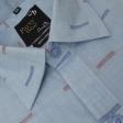 Print Blue Shirt : Party