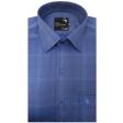 Checks Dark Blue Shirt : Business