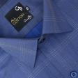 Checks Dark Blue Shirt : Business