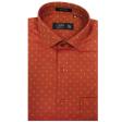 Self Design Rust Shirt : Business