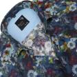 Print Blue Shirt : Party