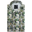 Print Green Shirt : Party