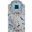 Print Light Blue Shirt : Party