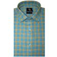 Checks Green Shirt : Business