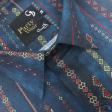 Print Blue Shirt : Party
