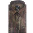Print Brown Shirt : Party