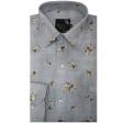Print Gray Shirt : Party