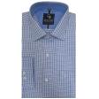 Checks Dark Blue Shirt : Business