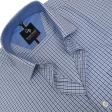 Checks Dark Blue Shirt : Business
