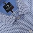 Checks Dark Blue Shirt : Business
