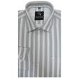 Stripes Light Gray Shirt : Business