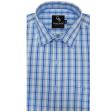 Checks Blue Shirt : Business