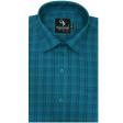 Checks Dark Green Shirt : Business