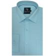 Plain Aqua Blue Shirt : Business