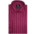 Stripes Maroon Shirt : Business