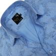 Print Blue Shirt : Party