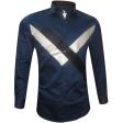 Combination Navy Blue Shirt : Ditto