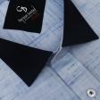 Self Design Blue Shirt : Business