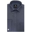 Self Design Gray Shirt : Business