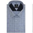 Checks Blue Shirt : Business