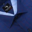 Checks Dark Blue Shirt : Business