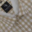 Checks Fawn Shirt : Business