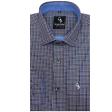 Checks Blue Shirt : Business