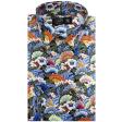 Print Blue Shirt : Ditto