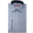 Print Blue Shirt : Slim
